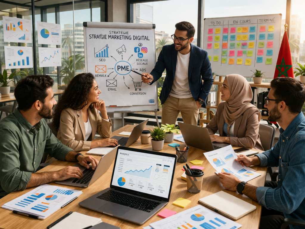 agence marketing digital pour PME au Maroc stratégie digitale performante